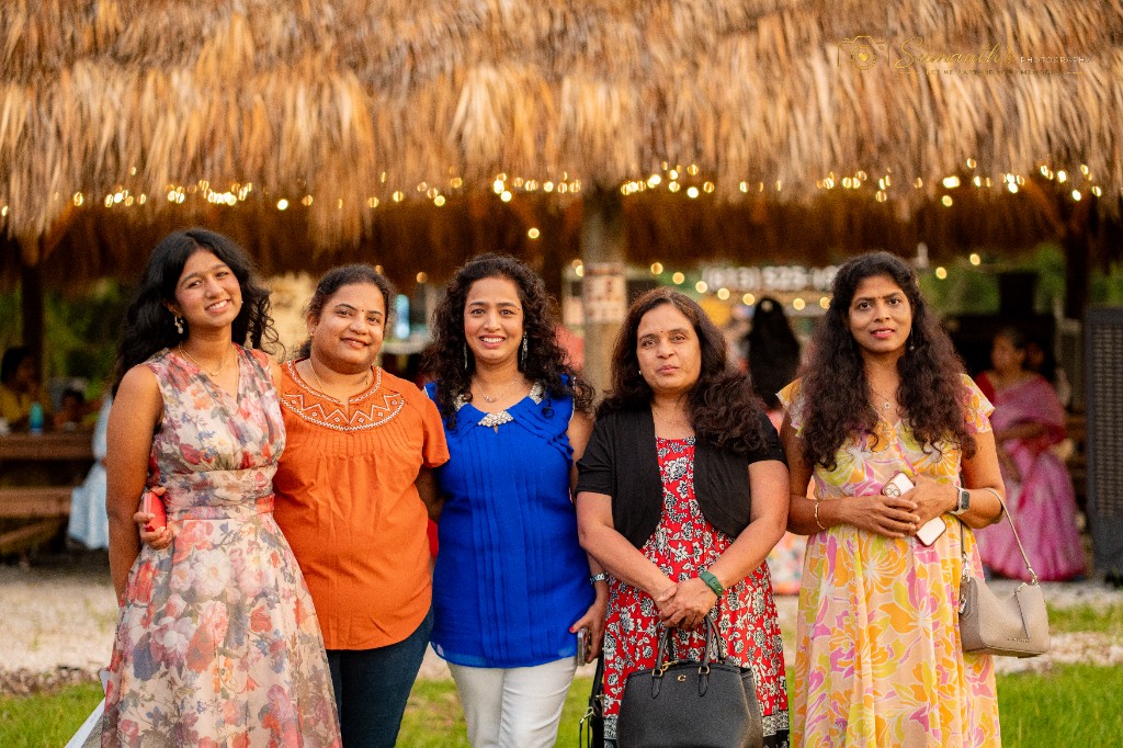 Smiling guests enjoying an evening at Sisira Farms